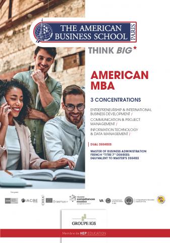 brochure american mba